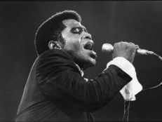 James Brown performs at Madison Square Garden circa 1960's in New York City, New York. 
